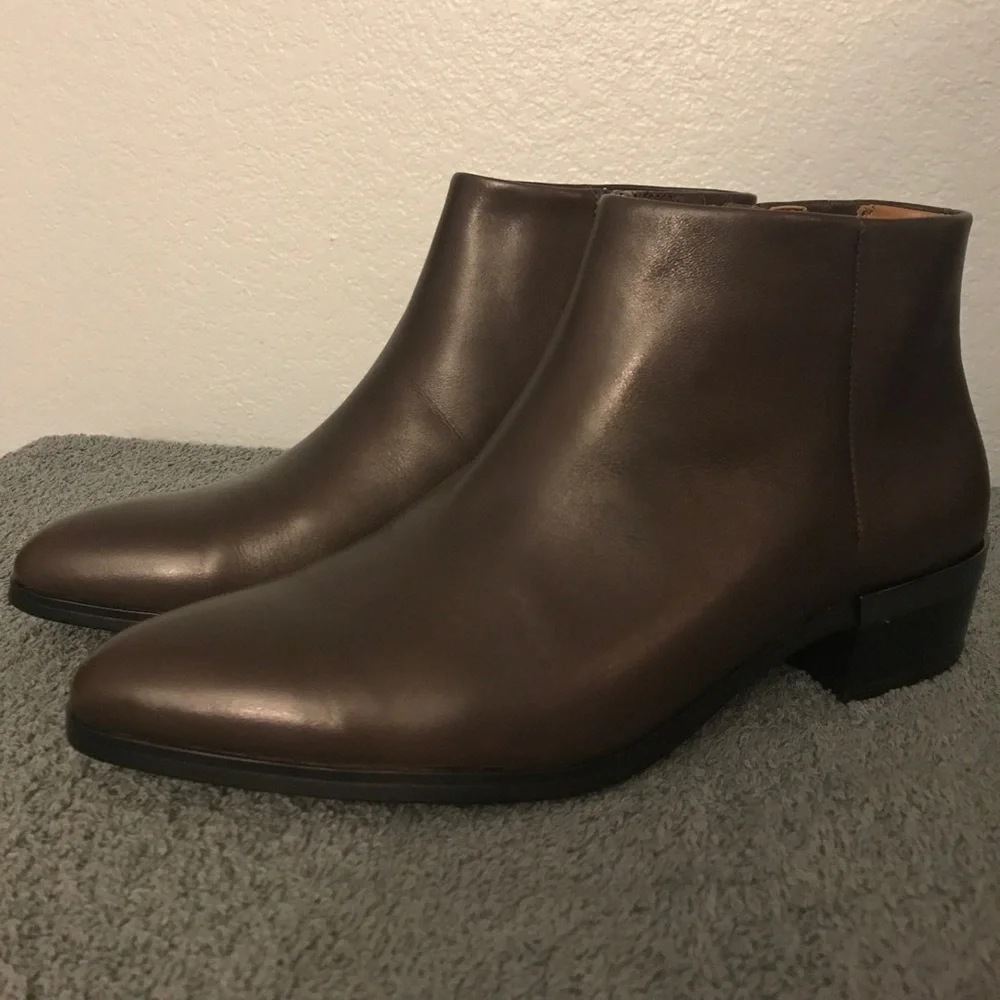 Coach Montana Soft Veg Leather Zip Side Ankle Boot - Picture 2 of 7